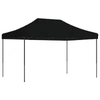 Syfax Party-Zelt Schwarz 292 x 440 x 315 cm Oxford-Stoff
