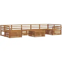 vidaXL Outdoor-Sofagarnitur 8 Stk. Natur Massivholz Akazie