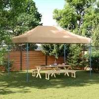 vidaXL "Seasonal Sale"Party-Zelt 1 PC Wasserdicht - CLORIS - Gartenpavillon/Gartenzelt - Beige 292x440x315 cm Oxford-Stoff - Pavillons & Partyzelte DEMöbel501037