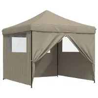 Syfax Party-Zelt Taupe 292 x 292 x 315 cm Oxford-Stoff