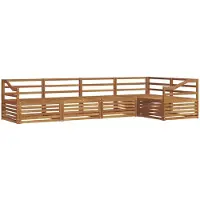 vidaXL Outdoor-Sofagarnitur 5 Stk. Natur