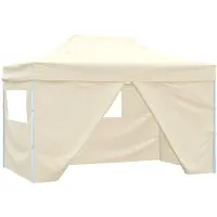 Syfax Party-Zelt Creme 280 x 410 x 315 cm Oxford-Stoff