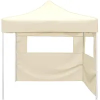vidaXL Party-Zelt 291 x 291 x 315 cm Creme Oxford-Stoff