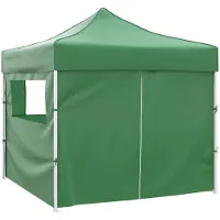 vidaXL Party-Zelt Grün 291 x 291 x 315 cm Oxford-Stoff