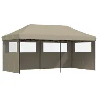Syfax Party-Zelt Taupe 292 x 580 x 315 cm Oxford-Stoff