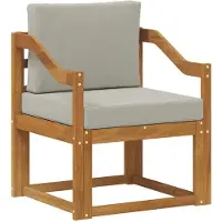 Syfax Outdoor-Sofa Massives Akazienholz und Polyester