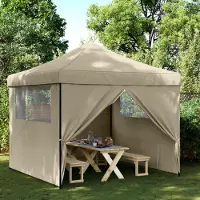 vidaXL "Summerschlussverkauf "Party-Zelt 1 PC Wasserdicht - CLORIS - Gartenpavillon/Gartenzelt - Taupe 292x292x315 cm Oxford-Stoff - Pavillons & Partyzelte DEMöbel171041