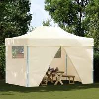 vidaXL "im Sonderangebot"Party-Zelt 1 PC Wasserdicht - CLORIS - Gartenpavillon/Gartenzelt - Creme 280x410x315 cm Oxford-Stoff - Pavillons & Partyzelte Promotion906126