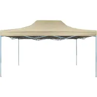 vidaXL Party-Zelt Creme 291 x 431 x 315 cm Oxford-Stoff