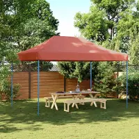 vidaXL "Neues Produkt" Party-Zelt - CLORIS - Pavillon - Terrakotta 292x440x315 cm Oxford-Stoff - Pavillons & Partyzelte V2798