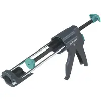 Wolfcraft GmbH 1 MG 600 PRO - Mechanische Kartuschenpresse, Patronenkartuschenpresse, Schwarz, 310 ml, 280 kg, Acrylglas, Silikon, 400 mm