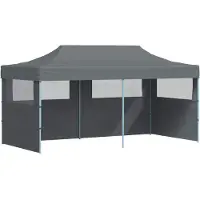 vidaXL Party-Zelt Anthrazit 291 x 580 x 315 cm Oxford-Stoff