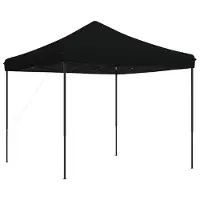 Syfax Party-Zelt Schwarz 292 x 292 x 315 cm Oxford-Stoff
