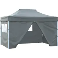 vidaXL Party-Zelt Anthrazit 280 x 410 x 315 cm Oxford-Stoff