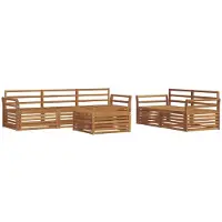 vidaXL Outdoor-Sofagarnitur 6 pcs Natur Massivholz Akazie