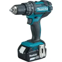 Makita DHP482RF, Handbohrmaschine, Ohne Schlüssel, Schwarz, Türkis, 1,3 cm, 1900 RPM, 3,8 cm