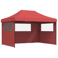 Syfax Party-Zelt Bordeauxrot 279 x 410 x 315 cm Oxford-Stoff