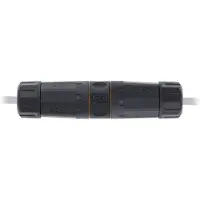 InLine Patchkabelkupplung Cat.6A, wasserdicht IP68, 2x RJ45 Buchse, geschirmt, Schwarz