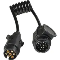 As Schwabe as-Schwabe Adapterkabel 1m 12V Stecker 7-polig auf Stecker 13-polig Camping IP44