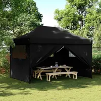 vidaXL "Neues Produkt" Party-Zelt - CLORIS - Pavillon - Schwarz 279x410x315 cm Oxford-Stoff - Pavillons & Partyzelte V2793