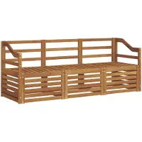 vidaXL Sofagarnituren 3 pcs Natur Massivholz Akazie