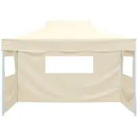 vidaXL Party-Zelt Creme 291 x 431 x 315 cm Oxford-Stoff