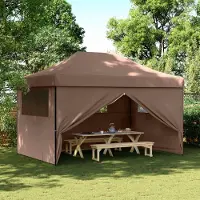 vidaXL "SALE 2026"Party-Zelt 1 PC Wasserdicht - CLORIS - Gartenpavillon/Gartenzelt - Braun 292x440x315 cm Oxford-Stoff - Pavillons & Partyzelte NeuMöbel676480
