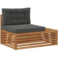 vidaXL Outdoor Endsofa Natur 115 x 83 x 73 cm Massivholz Akazie