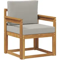 vidaXL Outdoor-Sofa Massives Akazienholz und Polyester