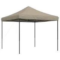 Syfax Party-Zelt Taupe 292 x 292 x 315 cm Oxford-Stoff