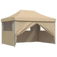 Syfax Party-Zelt Beige 279 x 410 x 315 cm Oxford-Stoff