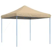 Syfax Party-Zelt Beige 292 x 292 x 315 cm Oxford-Stoff