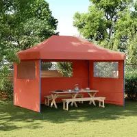 vidaXL "Neues Produkt" Party-Zelt - CLORIS - Pavillon - Terrakotta 279x410x315 cm Oxford-Stoff - Pavillons & Partyzelte V2787