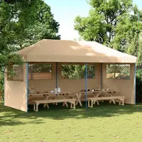 vidaXL （Robust Möbel）Party-Zelt 1 PC Wasserdicht - CLORIS - Gartenpavillon/Gartenzelt - Beige 292x580x315 cm Oxford-Stoff - Pavillons & Partyzelte NeuMöbel638827