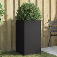 Prolenta Maison Exclusive - Pflanzkübel Schwarz 42x38x75 cm Stahl