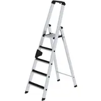 Proregal Stufen-Stehleiter einseitig begehbar mit clip-step 5 Stufen