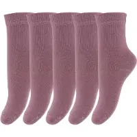 Minymo Socken - 5er-Pack - Dunkel Orchid - - 27/30 - Socken