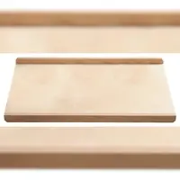 Gravidus Backbrett Buche mit 2 Anschlagleisten 58x38 cm Bastelbrett Natur
