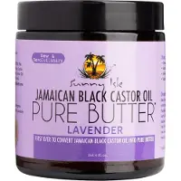 Sunny Isle Jamaican Black Castor Oil Jamaican Black Castor Oil Pure Butter Lavendel, braun, 4 Fluid Ounce