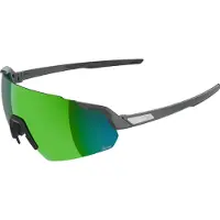 Alpina Sonnenbrille Alpina Turbo Q-Lite Midnight-Grey Matt/Green Mirror/Pink
