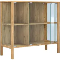 VCM Glasvitrine Jensol Sideboard mit Glas
