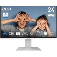 MSI Pro MP2412WDE, 60,5 cm (23.8"), 1920 x 1080 Pixel, Full HD, LCD, Weiß