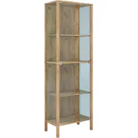 VCM Jensol Glasvitrine hoch Schrank stehend