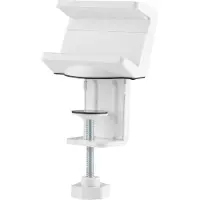InLine Tischklemme für Steckdosenleiste, Schraubklemme, weiß, Halterung für Stromverlängerung, Weiß, Acrylnitril-Butadien-Styrol (ABS), Stahl, Silikon, Silikon, 1 cm