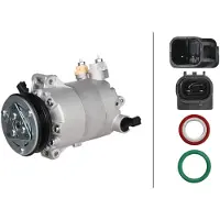 Hella Klimakompressor 12 V Ø 108 mm Thermo-Expertise passend für FORD KUGA