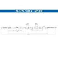 Ate Seilzug, Feststellbremse 24372718392 für MAZDA