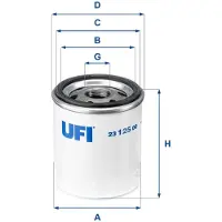 Ufi Hydraulikfilter, Lenkung 23.125.00