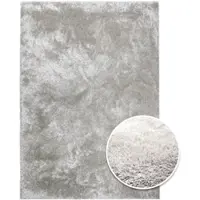 Primaflor Teppich SILKY - Hellgrau - 80x150cm