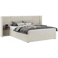 STILVORA Kinderbett 90x200 Einzelbett Jugendbett mit LED-Licht und Bettkasten Stauraum,Mit Kronendesign,Stauraumbett mit Verstellbares Kopfteil,Weiß(Ohne Matratze)