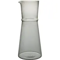 Ferm Living Boya Karaffe, grau, 1,35 Liter Höhe 25 cm Glas - , Grau, Glas